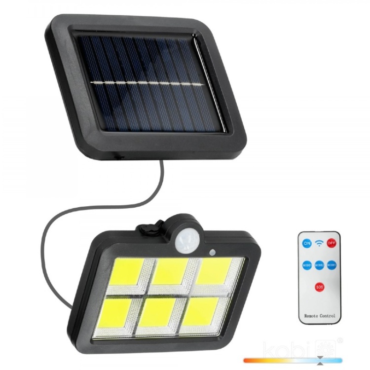 Naświetlacz z czujnikiem ruchu Solar LED PRISM 6000K LED2B front