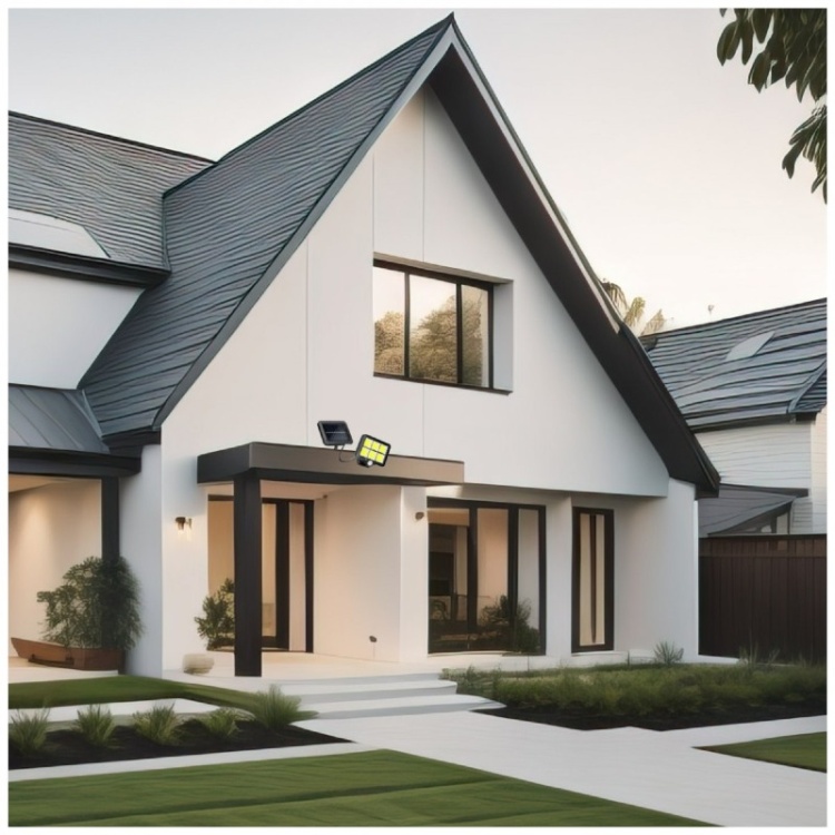 Naświetlacz z czujnikiem ruchu Solar LED PRISM 6000K LED2B zastosowanie