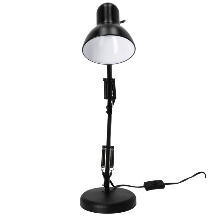 Lampka biurkowa AURIQ 1xE27 czarna LED2B front