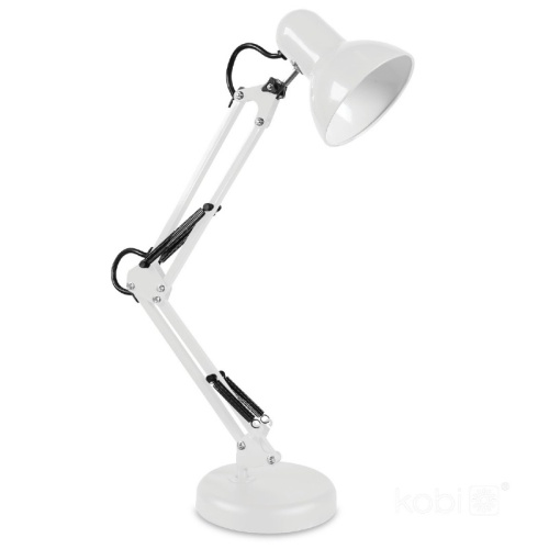 Lampka biurkowa AURIQ 1xE27 biała LED2B na podstawie