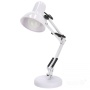 Lampka biurkowa AURIQ 1xE27 biała LED2B przykład ze źródłem światła