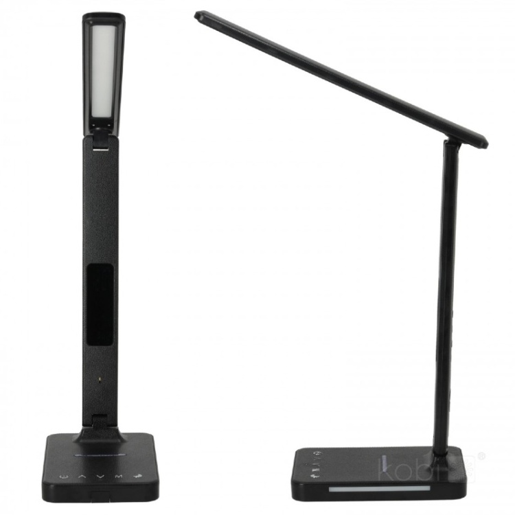 Lampka biurkowa LED NOBLITE 7W  CCT Czarna LED2B 360st