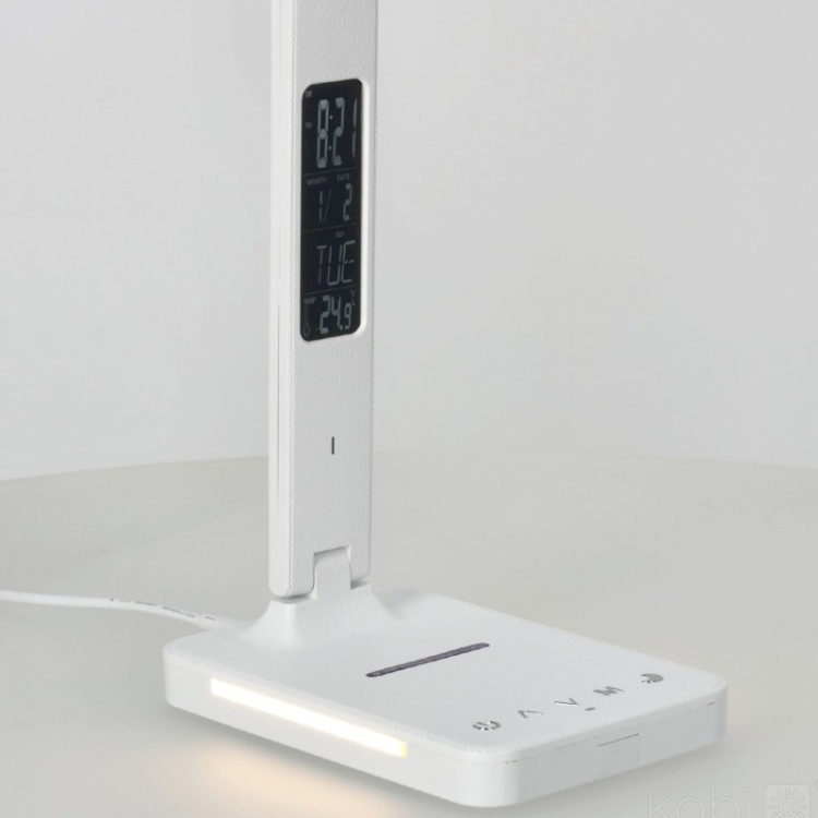 Lampka biurkowa LED NOBLITE 7W CCT Biała LED2B wyświetlacz