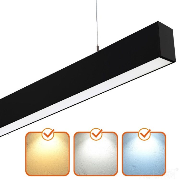 Oprawa liniowa LED KOLINE K2 20W  3CCT  czarna Kobi Pro wariant
