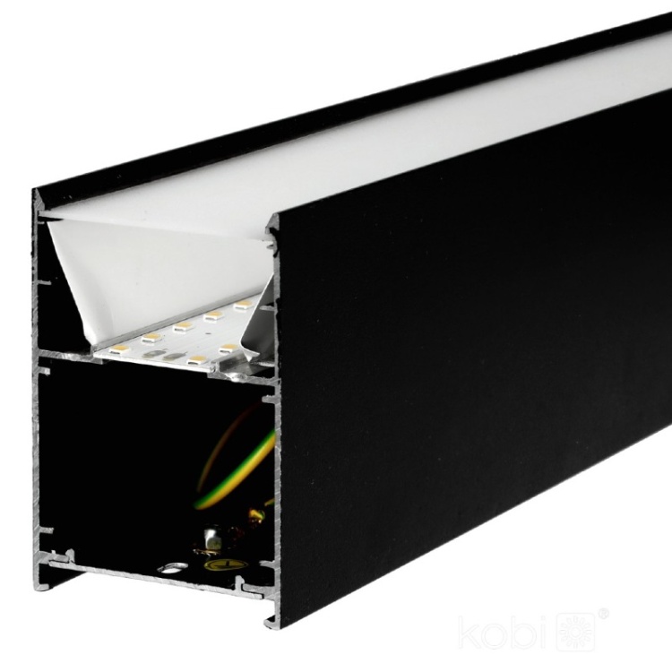 Oprawa linowa LED KOLINE K1 40W 4000K czarna Kobi Pro przekrój