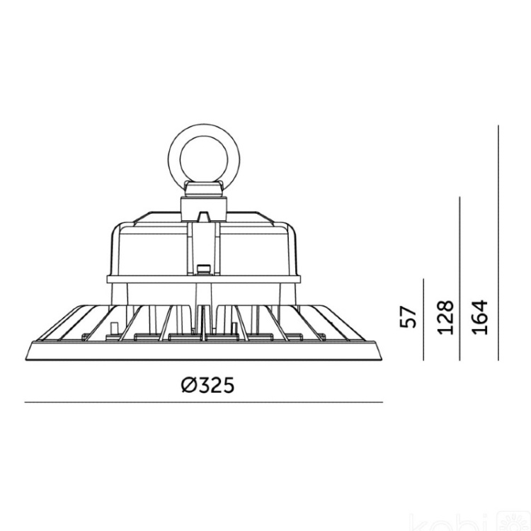 High Bay LED RIO PRO 200W 2CCT Kobi Pro wymiary