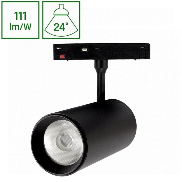 2015309.jpgOprawa kierunkowa SYSTEM SHIFT BASIC SPOT L 20W 2700K 2220lm CRI90 24° na szynoprzewód 48V czarna Spectrum