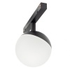 SYSTEM SHIFT - GLOBE oprawa kula na szynoprzewód 100x148mm 5W 165st czarna 5 lat gw. bok
