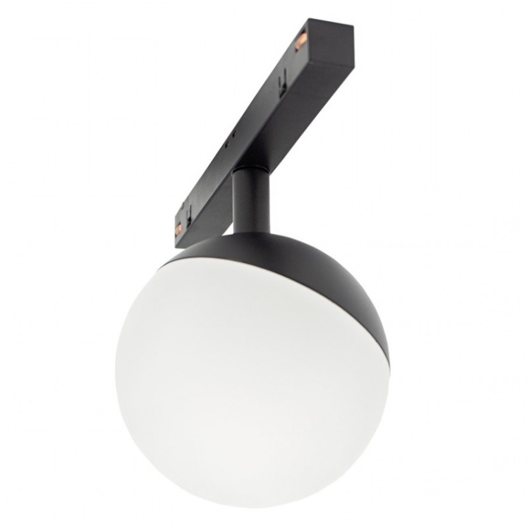 SYSTEM SHIFT - GLOBE oprawa kula na szynoprzewód 100x148mm 5W 165st czarna 5 lat gw. bok