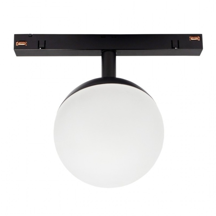 SYSTEM SHIFT - GLOBE oprawa kula na szynoprzewód 100x148mm 5W 165st czarna 5 lat gw.  front