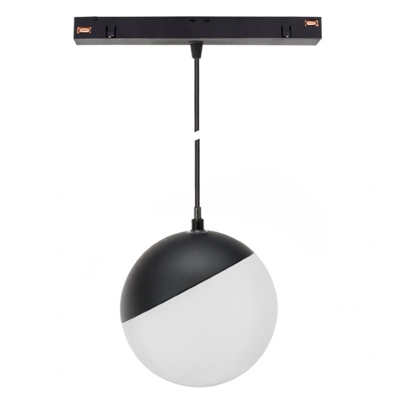 SYSTEM SHIFT - GLOBE P oprawa kula zwis na szynoprzewód 100 (850mm kabel) 5W 165st czarna 5 lat gw.