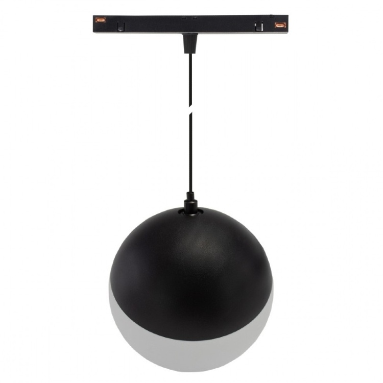 SYSTEM SHIFT - GLOBE P oprawa kula zwis na szynoprzewód 100 (850mm kabel) 5W 165st czarna 5 lat gw. tył