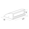 Oprawa LED elewacyjna STEP 10W 4000K 850lm antracyt Greenlux wymiary