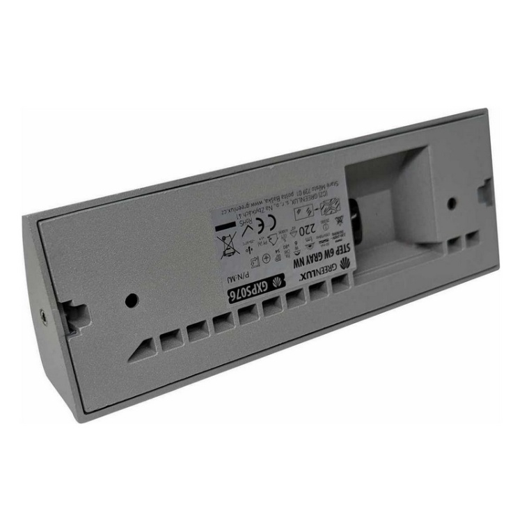 Oprawa LED elewacyjna STEP 6W 4000K 220lm szara IP54 Greenlux tył
