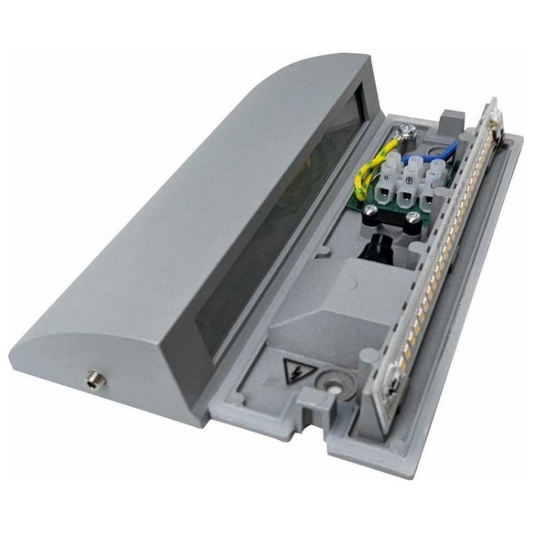 Oprawa LED elewacyjna STEP 6W 4000K 220lm szara IP54 Greenlux wnętrze