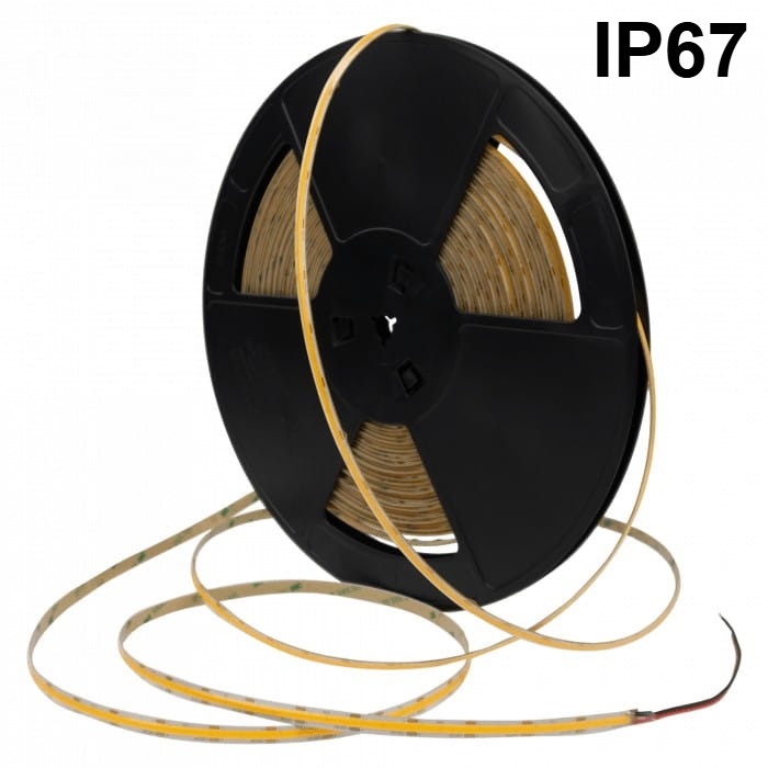 Taśma LED COB 12V 480 9W 4000K 1035lm IP67 20m
