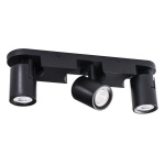 Oprawa ścienno-sufitowa 3 punktowa GU10 LAURIN EL-3I B czarna KANLUX 29125 główne zdjęcie