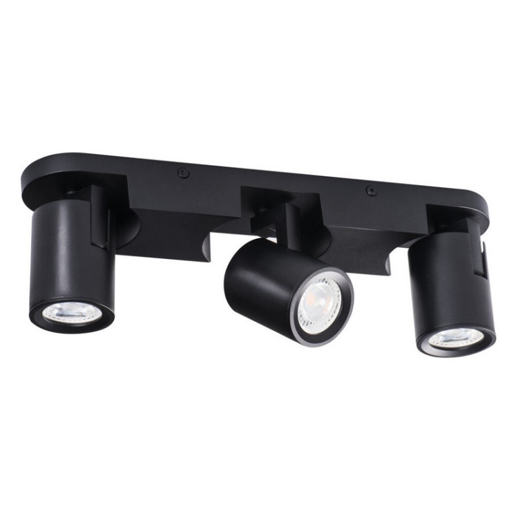 Oprawa ścienno-sufitowa 3 punktowa GU10 LAURIN EL-3I B czarna KANLUX 29125 główne zdjęcie