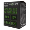 Zasilacz na szynę DIN PREMIUM 12V 80W Ecolight EC61283 opakowanie