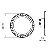 Oprawa oświetleniowa LED high bay 133W 4000K 20000lm ∅319mm IP65 Philips Ledinaire wymiary