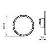 Oprawa oświetleniowa LED high bay 185W 4000K 28000lm ∅355mm IP65 Philips Ledinaire wymiary
