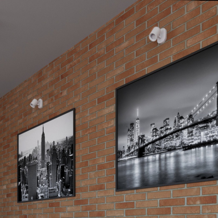 Oprawa ścienno- sufitowa 1 punktowa GU10 LAURIN EL-1O W biała KANLUX 29120 aranżacja