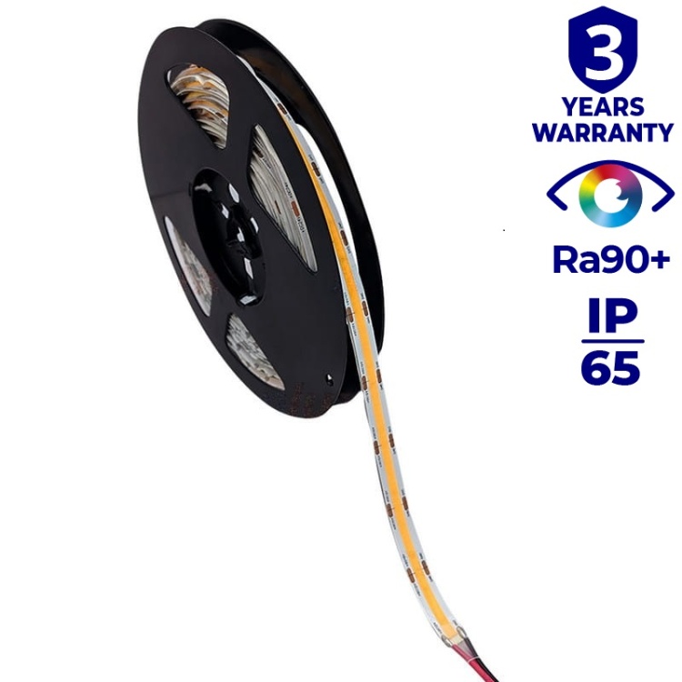 Taśma LED STRIP LCOB 12V biała ciepła 3000K IP65 Kanlux 33365