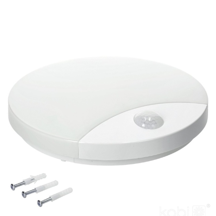 Plafon z czujnikiem ruchu LED ORBIS 10W 4000K LX IP44 Kobi Pro montaż