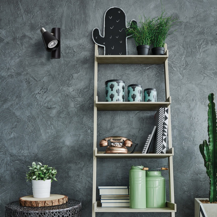 Oprawa ścienno-sufitowa SEMPRA EL-1I GU10 35W czarna IP20 Kanlux 33091 aranżacja