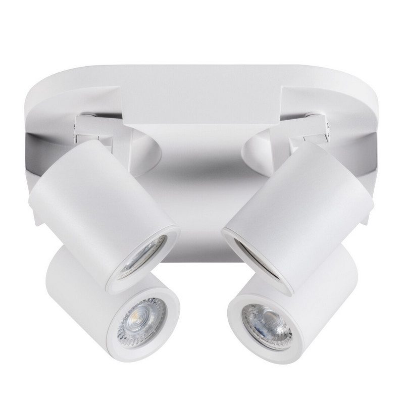 Oprawa ścienno- sufitowa 4 punktowa GU10 LAURIN EL-4O W biała KANLUX 29128