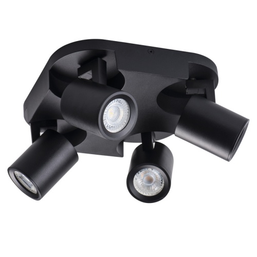 Oprawa ścienno- sufitowa 4 punktowa GU10 LAURIN EL-4O B czarna KANLUX 29129 główne zdjęcie