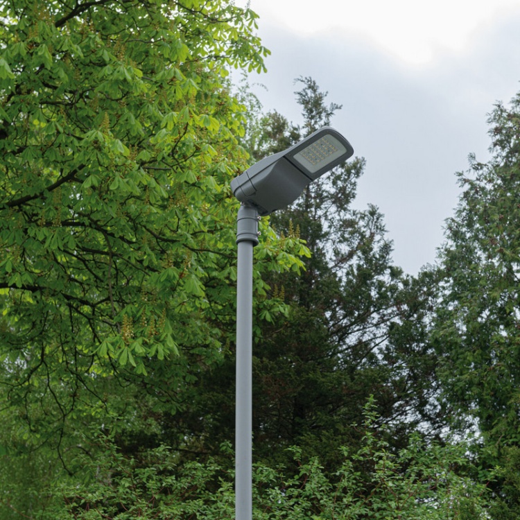 Oprawa uliczna LED PRO-S S 50W 4000K 7790lm gniazdo Zhaga zasilacz DALI szara IP66 IK08 Kanlux 39297 zastosowanie