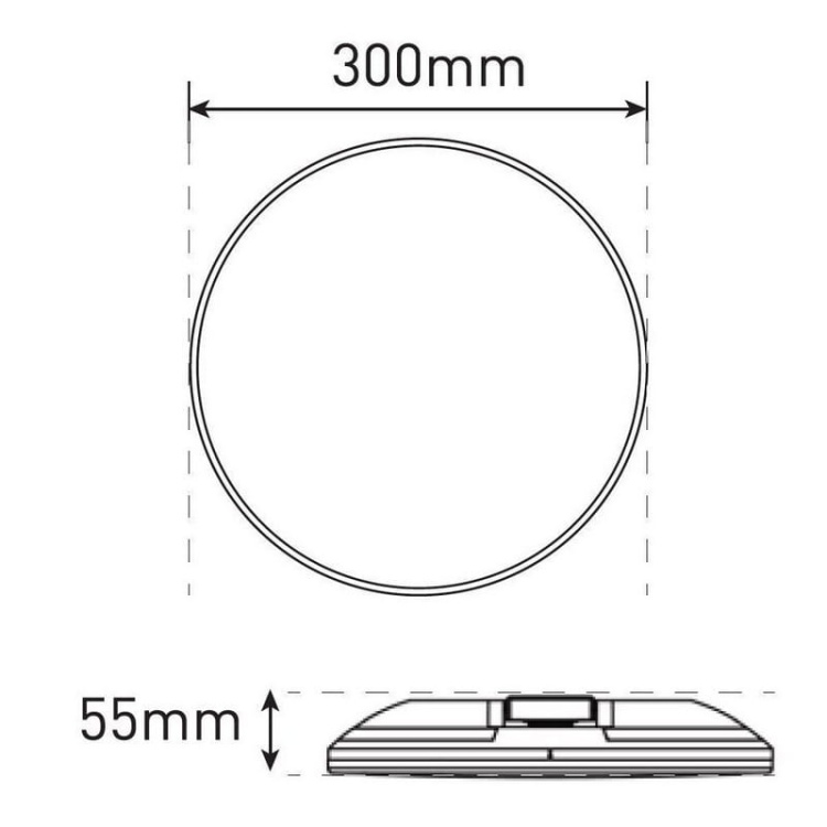 Plafon LED SLIDE 24W 3CCT 3400lm IP44 Greenlux 3 letnia gwarancja