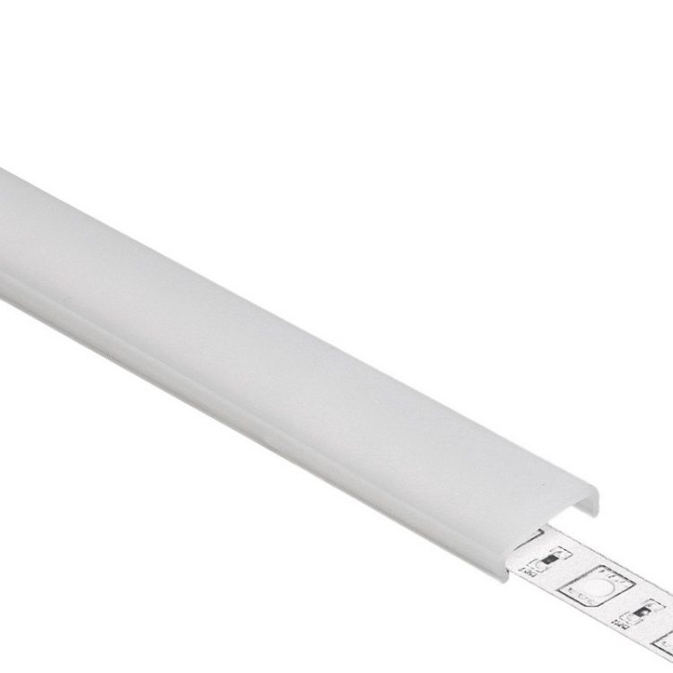 Klosz C klik mleczny do profili LED – odcinki: 1m, 2m Topmet przykładowe zdjęcie z paskiem led