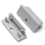 Zaślepka do profilu WIDE24 szara z otworem Topmet