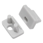 Zaślepka do profilu led SLIM8 z otworem szara Topmet