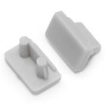 Zaślepka do profilu led SLIM8 szara Topmet