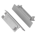 Zaślepki do profilu led FLAT8 srebrna - cena za komplet 2szt. Topmet