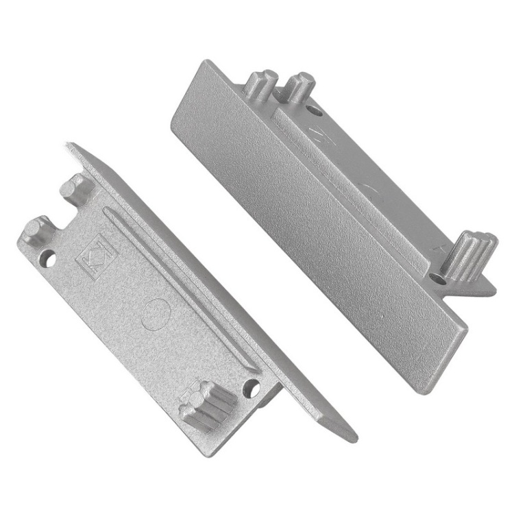 Zaślepki do profilu led FLAT8 srebrna - cena za komplet 2szt. Topmet