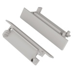 Zaślepki do profilu FLAT8 szara - cena za komplet 2szt. Topmet