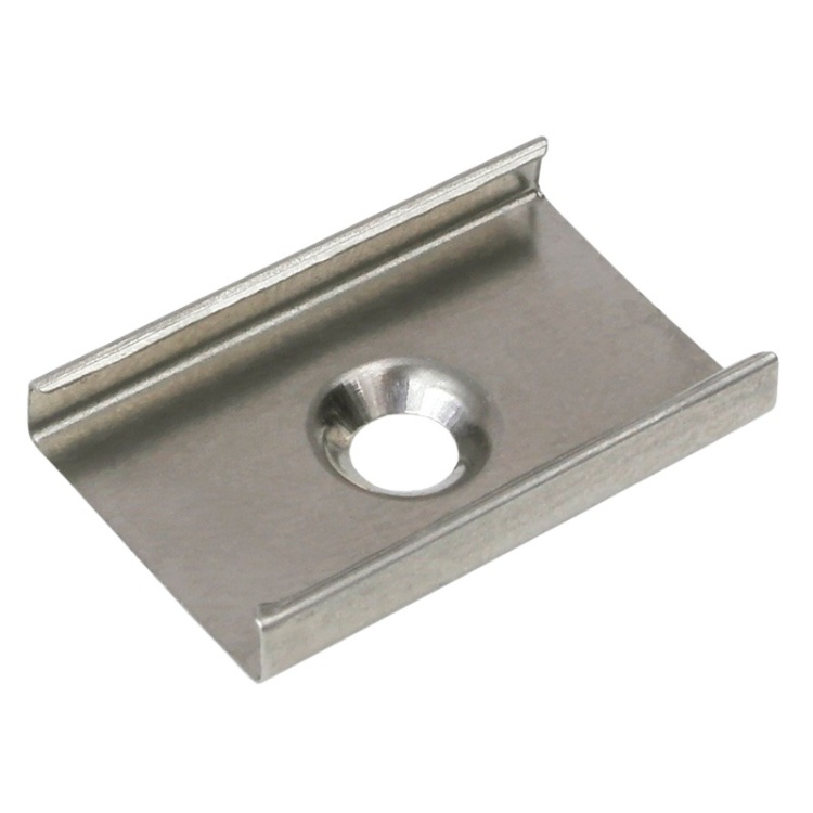 Uchwyt mocujący U sprężysty CONE do profilu led inox Topmet spód