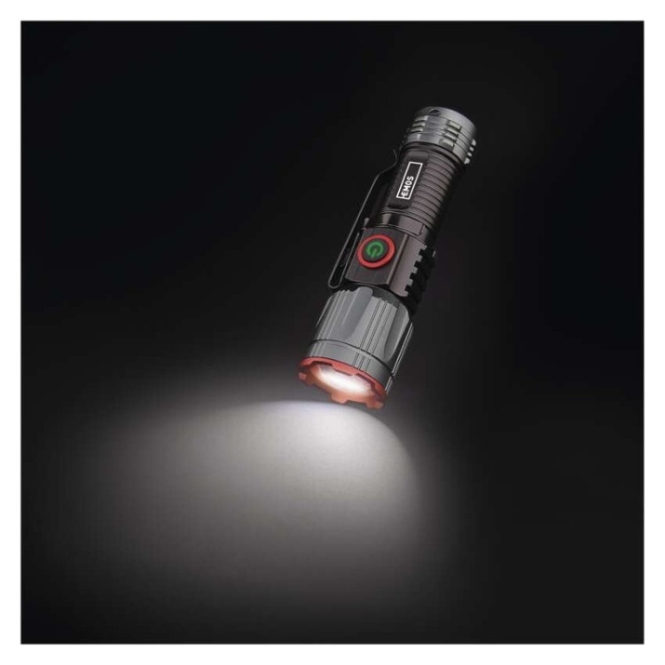 Latarka metalowa LED 300 lm, 700 mAh, ładowalna