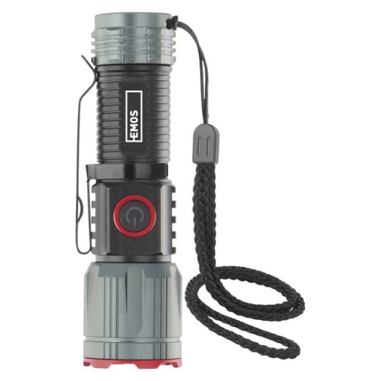 Latarka metalowa LED 300 lm, 700 mAh, ładowalna