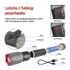 Latarka metalowa LED 3000 lm, 5000 mAh, ładowalna