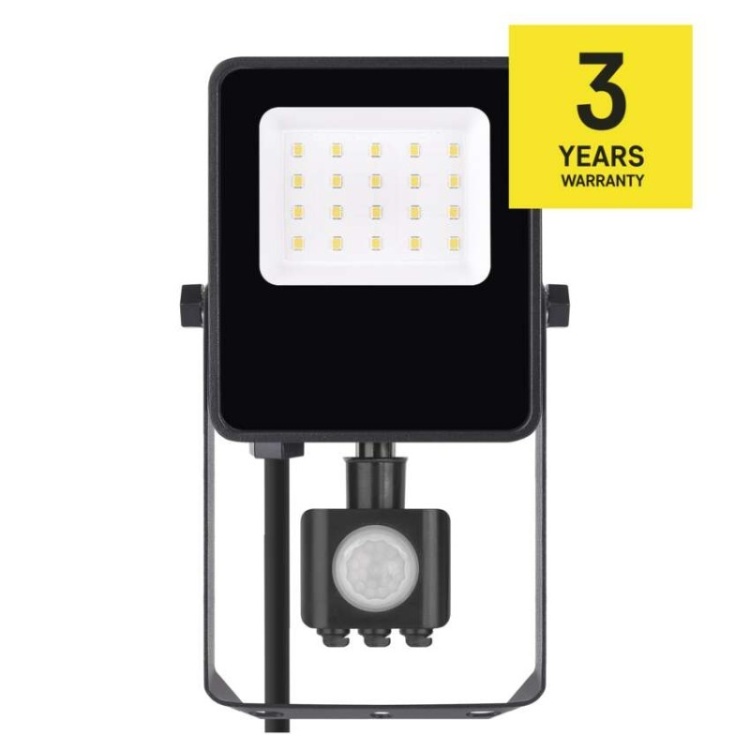 Naświetlacz LED VISIO z czujnikiem PIR 10W, neutralna biel 3 lata gwarancji