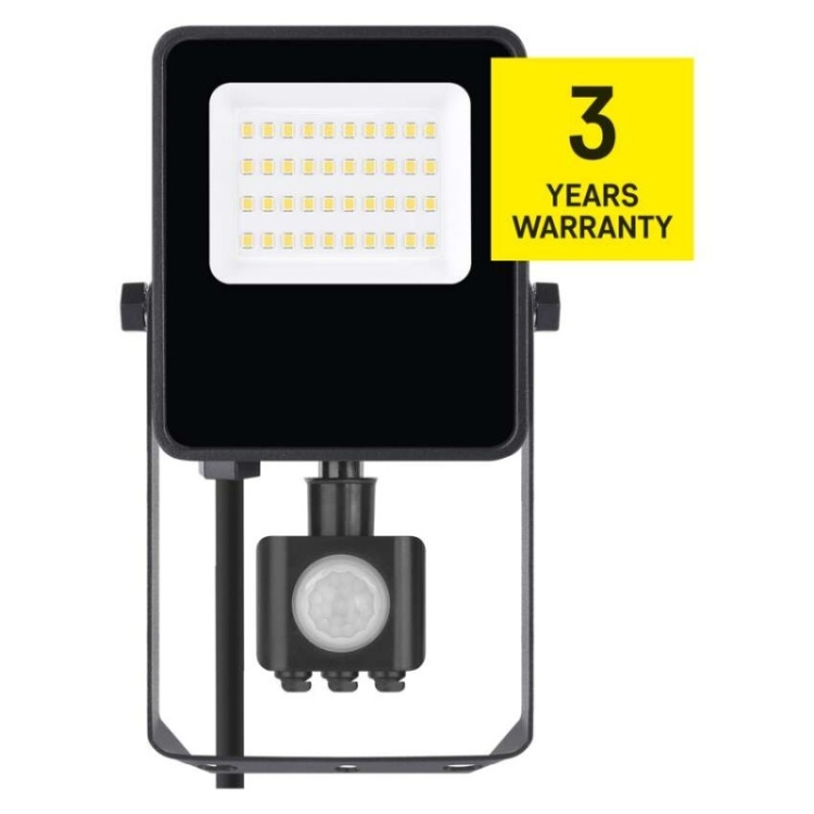 Naświetlacz LED VISIO z czujnikiem PIR 20W, neutralna biel 3 lata gwarancji