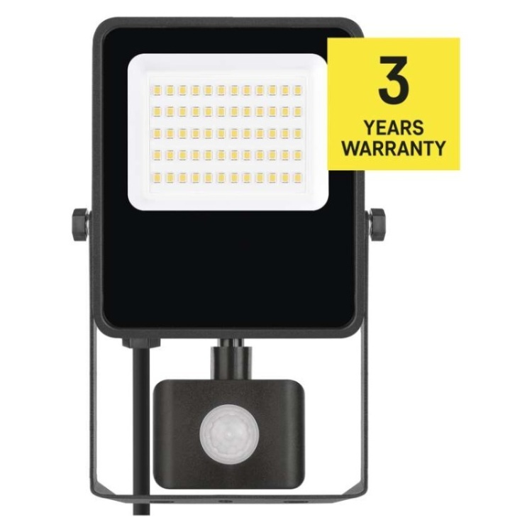 Naświetlacz LED VISIO z czujnikiem PIR 30 W, neutralna biel 3 lata gwarancji