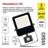Naświetlacz LED VISIO z czujnikiem PIR 50 W, neutralna biel prezentacja