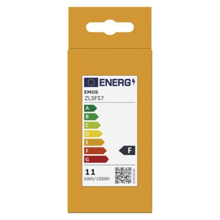 Żarówka LED E27 Basic A60 11W=75W biała ciepła 3000K 1055lm EMOS tył