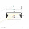 Profil led WIDE24 anodowany, klosz mleczny odcinki: 1m, 2m Topmet wymiary